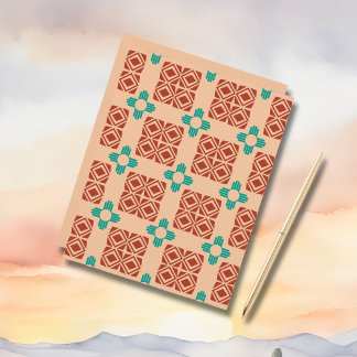 Turquoise Zia Tribal Brown Tan