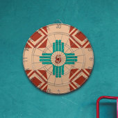 Turquoise Zia Tribal Brown Tan Dartbord