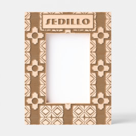 Turquoise Zia Tribal Brown Tan Gegraveerde Lijstjes