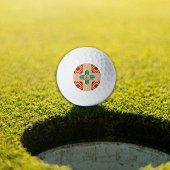 Turquoise Zia Tribal Brown Tan Golfballen