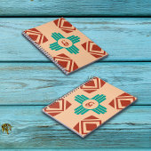 Turquoise Zia Tribal Brown Tan Notitieboek