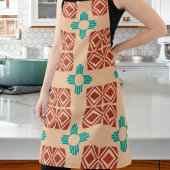 Turquoise Zia Tribal Brown Tan Schort