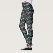 Turquoise Zig Zag met Black Striping... POTS Leggings (Links)