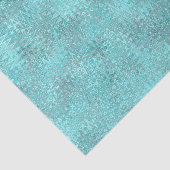 Turquoise Zigzag Pattern Tissuepapier (Detail)