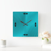 turquoise " zijde " vierkante klok (Huis)