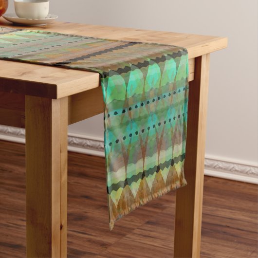 turquoise zomer medium tafelloper (Voorbeeld)