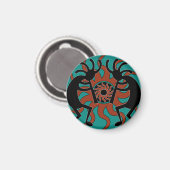 Turquoise Zuidwest Design Kokopelli Magneet (Voorkant / Achterkant)