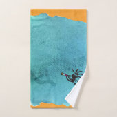 Turquoise Zuidwesterse Kokopelli Badhanddoekenset Bad Handdoek (Handdoek)