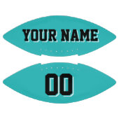 TURQUOISE ZWARTE EN WITTE Football (Panelen)