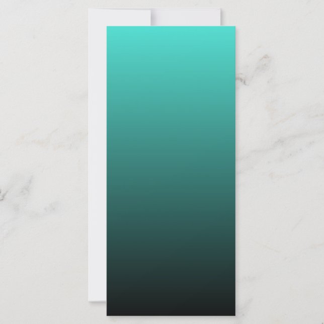 Turquoise Zwarte Ombre (Voorkant)