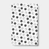 Turquoise Zwarte Pootafdruk & Logo Hond Trimmer ID Badge (Achterkant)