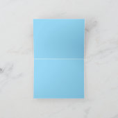 Turquoisel Midnight Clock Bedankkaart (Binnen)