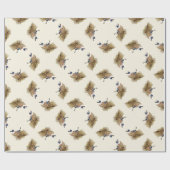 Turquoisine Superb Warbler Cadeaupapier (Vlak)