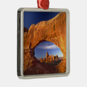 Turret Arch, Arches National Park, Utah, Verenigde Metalen Ornament (Rechts)