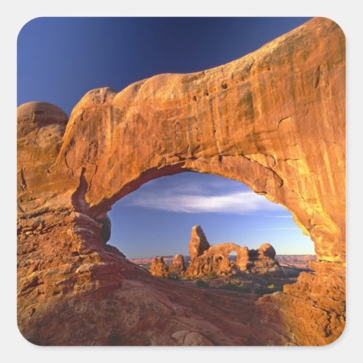 Turret Arch, Arches National Park, Utah, Verenigde Vierkante Sticker (Voorkant)