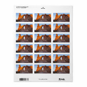 Turret Arch at Sunrise II Etiket (Full Sheet)