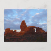 Turret Arch op Sunrise in Arches National Park Briefkaart (Voorkant)