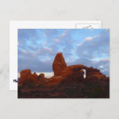 Turret Arch op Sunrise in Arches National Park Briefkaart (Voorkant / Achterkant)