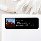 Turret Arch op Sunrise in Arches National Park Etiket (Insitu)