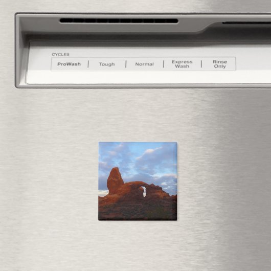 Turret Arch op Sunrise in Arches National Park Magneet (Insitu (Vaatwasser))