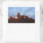 Turret Arch op Sunrise in Arches National Park Rechthoekige Sticker (Tas)