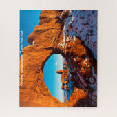 Turret Arch Utah.kerstgroeten Legpuzzel (Verticaal)