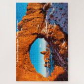 Turret Arch Utah.kerstgroeten Legpuzzel (Verticaal)