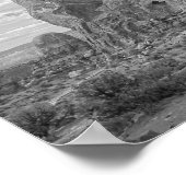 Turret Arch, zwart-wit, Arches National Park Poster (Hoek)