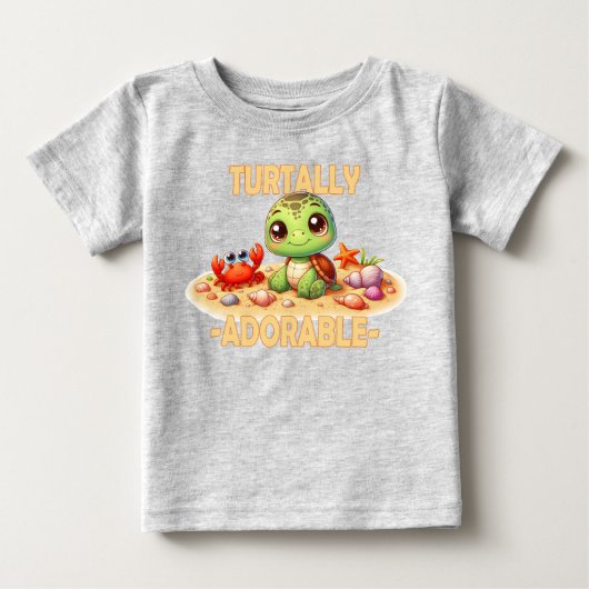 Turtal Schattige leuke woordspeling Schattigee bab (Voorkant)