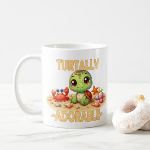 Turtal Schattige leuke woordspeling Schattigee bab Koffiemok