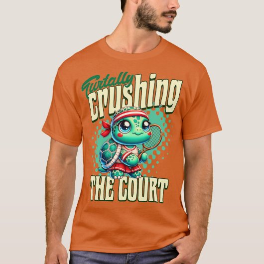 Turtally Grushing The Court T-shirt (Voorkant)