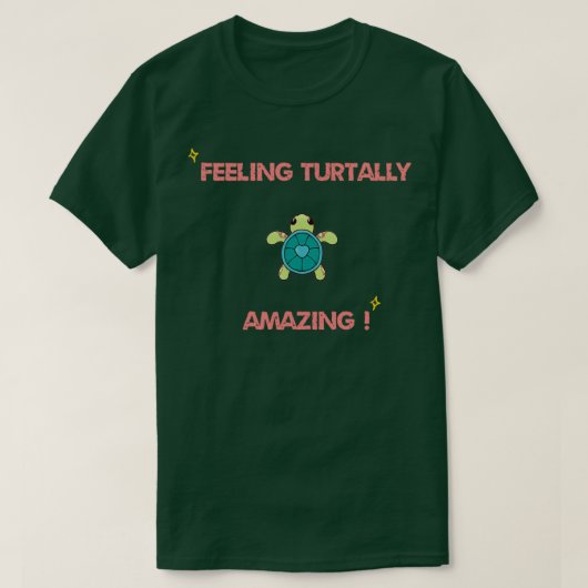 Turtally wonderbaarlijk lang t-shirt (Design voorkant)