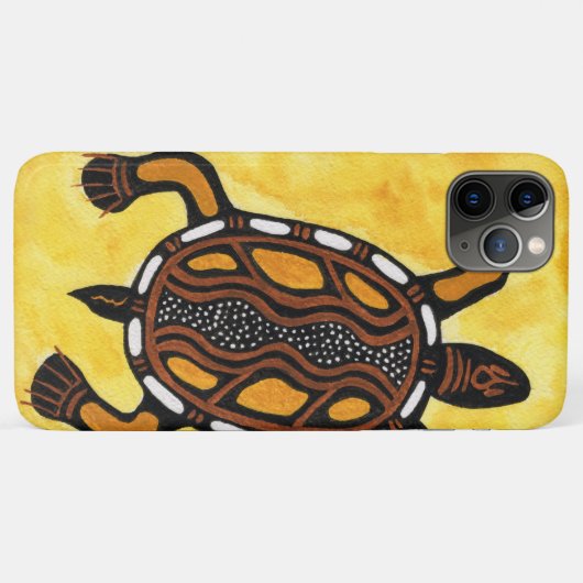 Turtle - Aboriginal Inspired Art Painting Case-Mate iPhone Case (Achterkant (horizontaal))