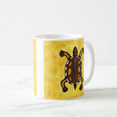 Turtle - Aboriginal Inspired Art Painting Koffiemok (Voorkant rechts)