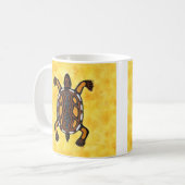 Turtle - Aboriginal Inspired Art Painting Koffiemok (Voorkant links)