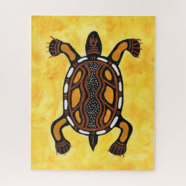 Turtle - Aboriginal Inspired Art Painting Legpuzzel