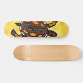 Turtle - Aboriginal Inspired Art Painting Persoonlijk Skateboard (Horizontaal)