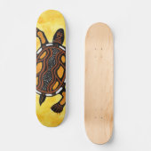 Turtle - Aboriginal Inspired Art Painting Persoonlijk Skateboard (Voorkant)