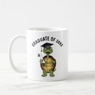 Turtle Afstuderen gepersonaliseerd Koffiemok