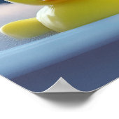 Turtle and Rubber Duck in the Bath Custom Text Poster (Hoek)