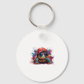 turtle animal art I cool cute turtle Sleutelhanger (Voorkant)