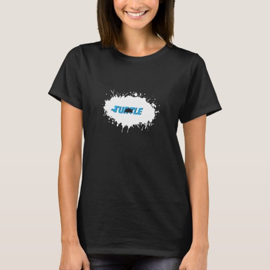 Turtle Animal Fun Splash T-shirt (Voorkant)
