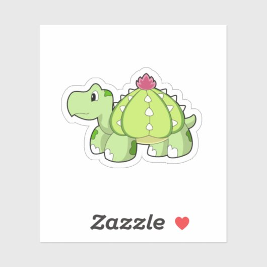 Turtle as Cactus Sticker (Vel)