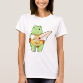Turtle as Hairdresser with Scissors T-shirt (Voorkant)