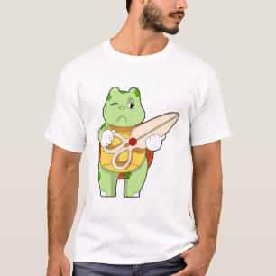 Turtle as Hairdresser with Scissors T-shirt