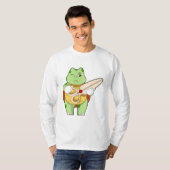 Turtle as Hairdresser with Scissors T-shirt (Voorkant volledig)