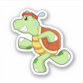 Turtle as Runner Sticker (Voorkant)