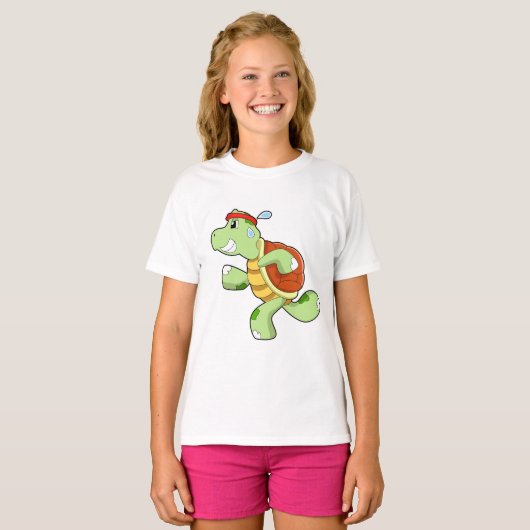 Turtle as Runner T-shirt (Voorkant volledig)