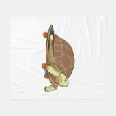 Turtle as Skater with Skateboard Fleece Deken (Voorkant (Horizontaal))