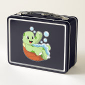 Turtle at Bathing with Foam (Achterkant)